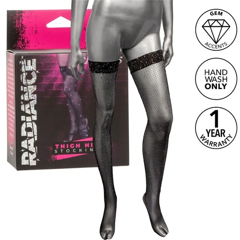 CalExotics - Radiance Lårstrumpor med Rhinestone-detaljer