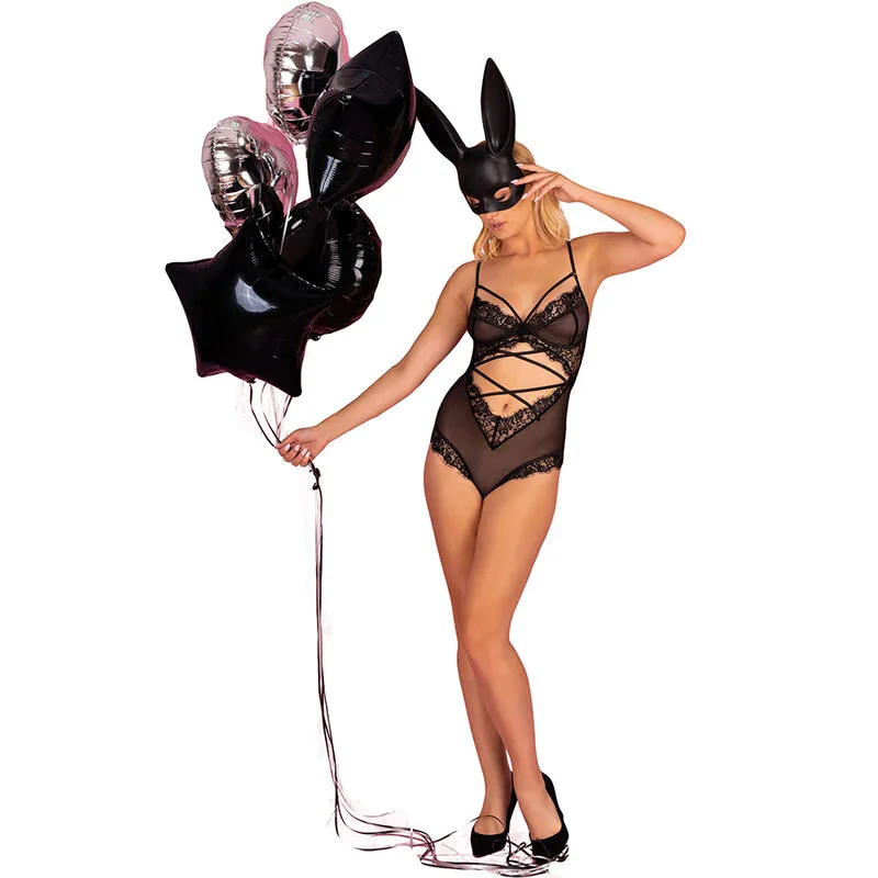 Livco Corsetti Fashion - Kylssiam LC 90613 Bodysuit in Black | Size L/XL