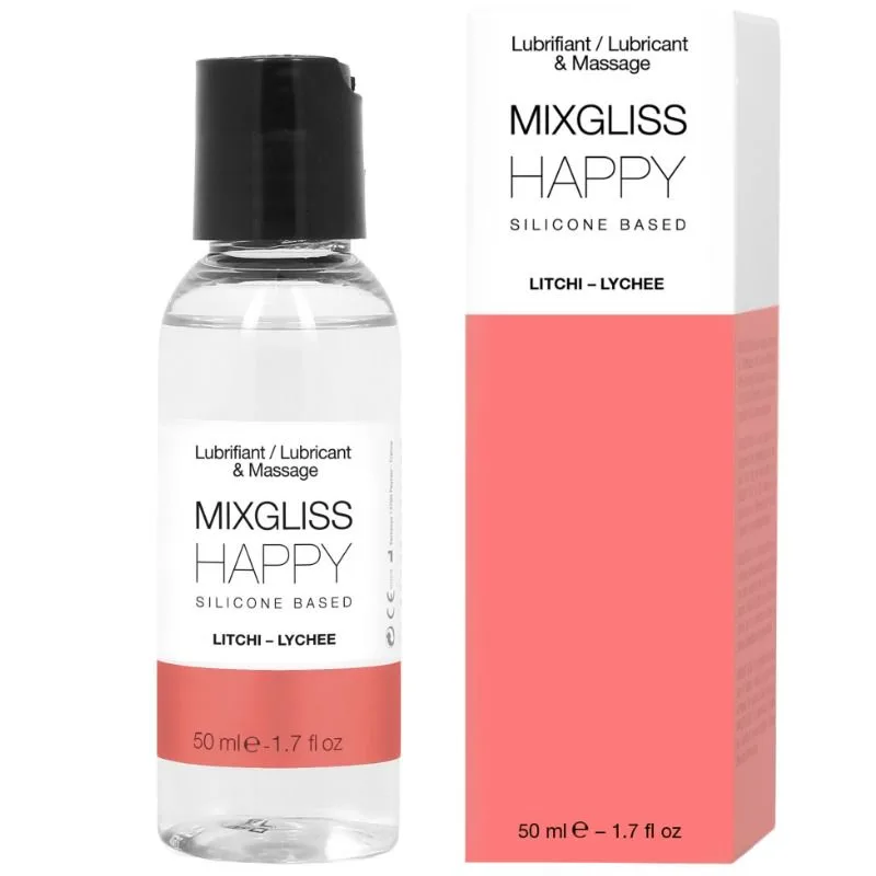 Mixgliss Happy Litchi Silicone-Based Personal Lubricant & Massage Oil – 50 ml
