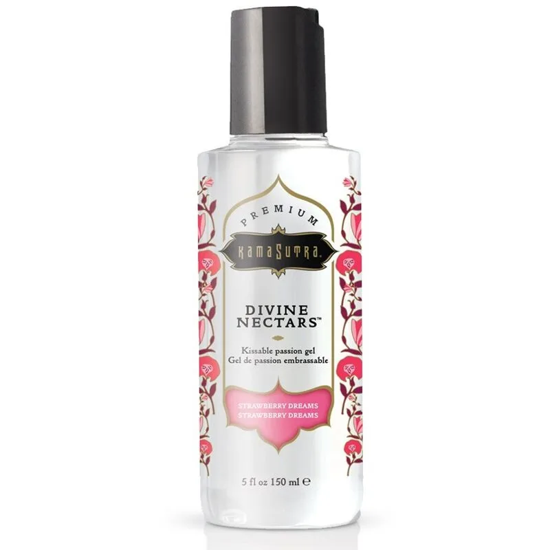 Kamasutra Divine Nectars Strawberry Dream Smaksatt Vattenbaserat Glidmedel 150 ml